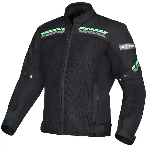 Motorcycle Dust coat or Windbreaker with reflector for bike rider. Blue & Black